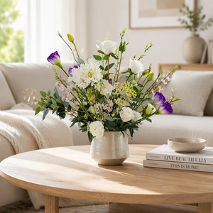 Orchidea Artificiale di Alta Qualità con <span class=keywords><strong>Vaso</strong></span> Dorato per Decorazione Casa, Hotel, Giardino, Showroom, Negozio, <span class=keywords><strong>Pianta</strong></span> di Orchidea con <span class=keywords><strong>Vaso</strong></span> dall'Aspetto Realistico - Product Image 1