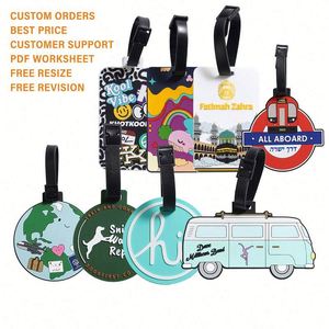 High Quality Cheap Price Low MOQ Personalized Custom Logo Soft PVC Travel Luggage <b>Tag</b> Travel <b>Named</b> Baggage <b>Tags</b> - Product Image 6