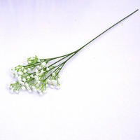 Bouquet de Fleurs Artificielles Gypsophile Blanches en Plastique, Mini Souffle de Bébé Faux pour Décoration Murale, Guirlande ou Table de Mariage