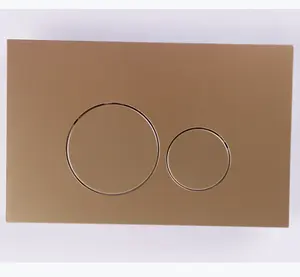शौचालय दोहरी पुश फ्लश बटन सोने के रंग के लिए छुपा गड़हे शौचालय फ्लश प्लेट