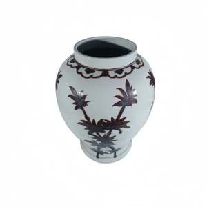 Pot en céramique de Jingdezhen peint <span class=keywords><strong>à</strong></span> la main avec motif de bambou rouge, <span class=keywords><strong>vase</strong></span> en <span class=keywords><strong>porcelaine</strong></span> vintage pour la décoration de la maison - Product Image 5