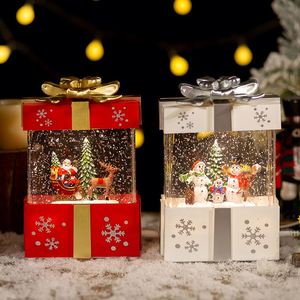 Creative Christmas <b>Gift</b> <b>Box</b> Music Light USB Big Crystal Ball Christmas Decoration <b>Gift</b> Crafts Christmas Snow Ball Water Lamp - Product Image 4