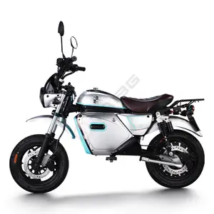 Novo design de motocicleta de corrida elétrica Mini 72v com pedais e corrente