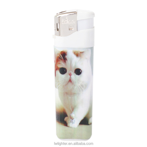 Accendino Personalizzato con Adesivo Stampato a Copertura Totale, Design <span class=keywords><strong>Gatto</strong></span> Animale Carino per Sigari ed E-Cigarette - Product Image 3
