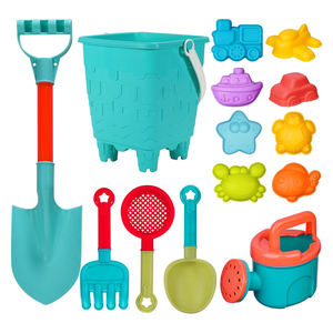 Jouet <span class=keywords><strong>d</strong></span>'été Jouets de sable de plage 14 pièces Kit <span class=keywords><strong>d</strong></span>'outils de pelle Bac à sable interactif Arrosoir en plastique Moules à sable <span class=keywords><strong>Jeux</strong></span> de plein air pour enfants - Product Image 6
