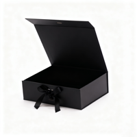 Boîtes cadeaux rigides magnétiques de luxe personnalisées, recyclables, avec revêtement UV, gaufrage, impression quadrichromie et ruban pour emballage de coffrets cadeaux