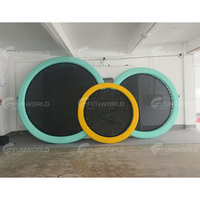 8ft 10ft 12ft Personnalisé Piscine Flotteurs Tapis Gonflable Île Flottant Salon Plage Bain de Soleil Lit pour Lac