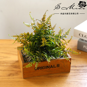 กระถางดอกไม้ไม้ประดิษฐ์ต้นไม้จำลองของตกแต่งบอนไซขนาดเล็กยอดนิยม - Product Image 6