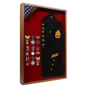 Organisateur <span class=keywords><strong>de</strong></span> médaille personnalisé <span class=keywords><strong>de</strong></span> haute qualité, cadre <span class=keywords><strong>de</strong></span> boîte d'<span class=keywords><strong>ombre</strong></span> pour un uniforme, souvenir <span class=keywords><strong>de</strong></span> <span class=keywords><strong>soldat</strong></span>, décoration <span class=keywords><strong>de</strong></span> maison - Product Image 1