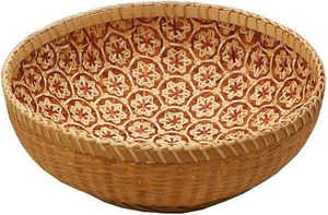 Panier de rangement en bambou circulaire coloré en gros, écologique, multifonctionnel, pour la cuisine, le stockage des aliments, boîte cadeau pour la maison, Pâques - Product Image 2