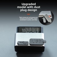 Station d'extension de chargeur de voiture OBD avec adaptateur de charge rapide double USB A/Type-C pour Tesla Model 3/Y