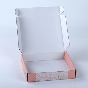 Tùy Chỉnh Có Thể Tái Chế Ưa Thích Màu Hồng Sóng Giấy Hộp Quà Tặng Cho Sexy Đồ Lót Đồ Lót Quần Áo Bao Bì Lá Biểu Tượng Hộp Vận Chuyển - Product Image 5