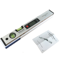 Règle de mesure d'angle et de pente 400 mm, rapporteur numérique, inclinomètre, niveau électronique 360 degrés avec/sans aimants