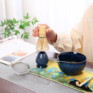 プライベートラベル日本の抹茶セット注ぎ口チャワンと天然竹ウイスキー - Product Image 2