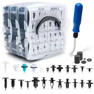 845pcs Snap Fasteners Kit 800PCS Auto Bumper Repair Expansão Parafusos & Clipes Clipes Nova Condição Encaixotado para Instalação Rápida Fácil - Product Image 5