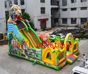 Chất lượng hàng đầu hấp dẫn nhỏ dễ thương <span class=keywords><strong>Inflatable</strong></span> không khí trẻ em trượt Trampoline lâu đài thiết kế - Product Image 1