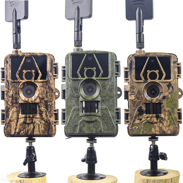 Best Cell Deer Camera 8K 60MP Outdoor 4G LTE Live View IR Night Vision IP66 Waterproof 110 Wide Angle Trail Hunting Camera