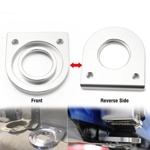Aluminum <b>Radiator</b> Bottom Mounting <b>Bracket</b> Locator For Acura Honda 2pc Set - Product Image 3