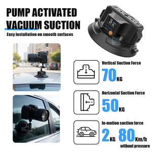 Support à ventouse incurvé pour GoPro Hero Session et autres caméras d'action - Supports de caméra d'action durables - Product Image 4