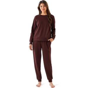 Ensemble de survêtement 2 pièces pour femme : sweat-shirt et pantalon de jogging assortis, tenue décontractée d'automne avec poches, vêtements de détente pour femme - Product Image 1