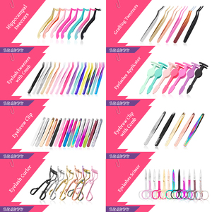 <span class=keywords><strong>Pince</strong></span> à cils magnétique en <span class=keywords><strong>plastique</strong></span> rose avec logo personnalisé et marque privée, applicateur de cils en vrac, emballage de pinces à cils, pinces à faux cils - Product Image 5