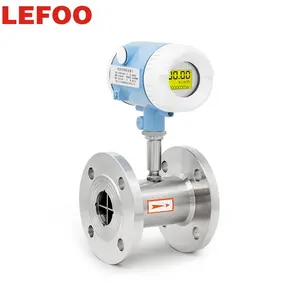 Flowmeter LEFOO Turbine Flowmeter Low Cost Industrial Usage High Accuracy Liquid Flow Rate Measuring Turbine Flow Meter