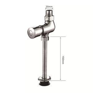 alloy brass vertical urinal <b>flush</b> valve exposed urinal valve public <b>toilet</b> <b>with</b> <b>button</b> delay function, excellent performance - Product Image 4