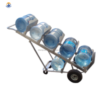 Chariot multifonctionnel à bidon d'eau en bouteille pliable industriel utilisé pour le magasin et la boutique