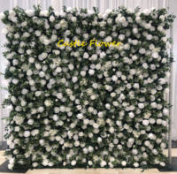 Murs végétaux artificiels en soie verte de 2,4 m – Décoration murale réaliste pour mariages, événements de Noël et arrière-plans de fêtes