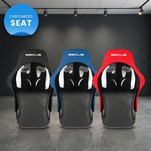 Siège de voiture sport complet en tissu FRP modifié SSCUS Monza 424, durable, léger, de qualité supérieure, pour la course, qualité export - Product Image 1