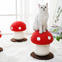 Poteau à gratter pour chat en forme de champignon, griffoir décoratif en corde, arbre à gratter pour chat d'intérieur, jouet d'escalade pour chat, vente en gros OEM