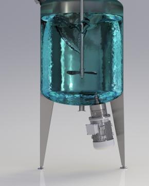 Industrial Mixer Agitators Stirrer 380 r.p.m Dosing System For Sewage Water