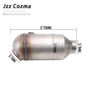 Catalizador Cerámico Euro 3 para Modificación de Tubo de Escape, Estándar OEM, Entrada de 2.24'', Cuerpo de 4.5'', Catalizador TWC - Product Image 2