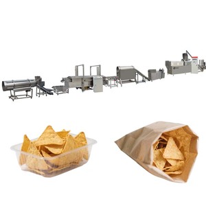 Máquina Automática para la Producción de Snacks Inflados, Tipo <span class=keywords><strong>Doritos</strong></span>, Línea de Producción de Tortillas de Maíz, Extrusora de Doble Tornillo, <span class=keywords><strong>100</strong></span>-150 kg/h - Product Image 1
