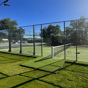 All-in-One Fun: Panoramic Glass pagar lapangan tenis Padel untuk setiap musim.