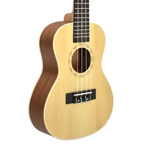 23-дюймовая гитара ukelele с еловой гитарой из красного дерева сзади/сбоку музыкальный инструмент для детей
