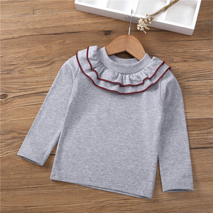 <span class=keywords><strong>Camiseta</strong></span> de Manga Larga con Volantes para Niñas, Ropa Casual de Primavera/Otoño 2025, 80% Algodón Ecológico - Product Image 2