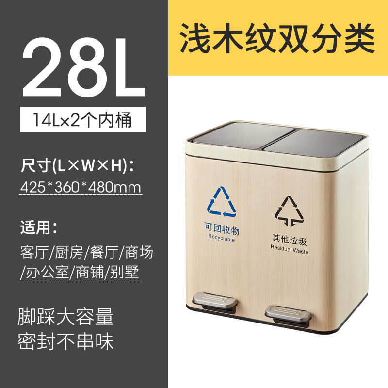 [28L] Grain de bois clair, double catégorie