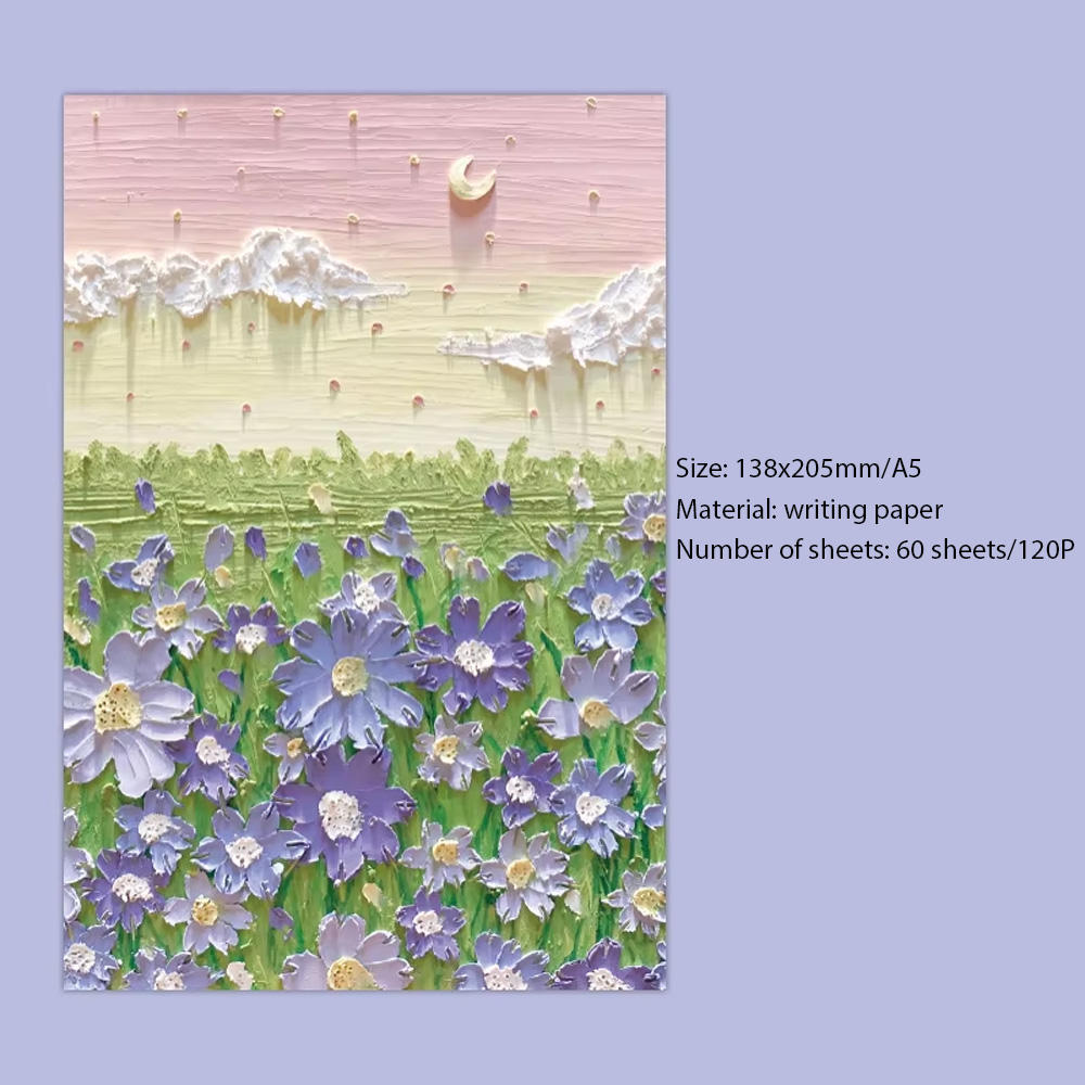 Veille de lune crépusculaire violette