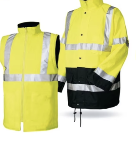 Áo khoác bảo hộ mùa đông chất lượng cao, may theo yêu cầu, in logo, độ phản quang cao, chống thấm nước dành cho nam, bán buôn - Product Image 4