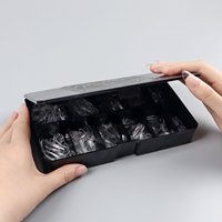 Hanyi Pointes d'ongles liquides souples de haute qualité 600 pièces 12 tailles par boîte Couverture complète Extension Gel Court Stiletto LED Vegan Non-toxique