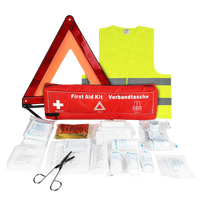 Trousse de premiers secours d'urgence pour voiture, norme grecque DIN 13164, 43 pièces/ensemble, sac médical de sécurité pour véhicule en nylon imperméable, kit de survie en plein air