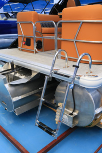 Bateau ponton de la série Sport, bateau de villégiature haut de gamme, croiseur de luxe confortable, pont spacieux, embarcation nautique - Product Image 5