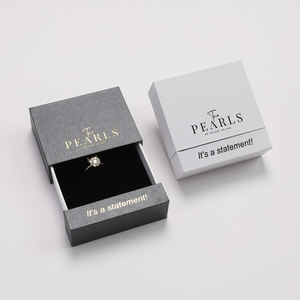 Boîtes d'emballage en papier pour bijoux avec tiroirs coulissants et logo personnalisé, avec satin pour collier, bague, boîte de rangement pour bijoux faits à la main - Product Image 3