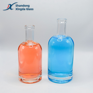 Nhà máy cao Flint 100ml 200ml 375ml 500ml 750ml rượu Gin Vodka Whisky rượu tinh thần tùy chỉnh rỗng chai thủy tinh với nút chai - Product Image 2