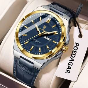 นาฬิกาข้อมือผู้ชาย POEDAGAR 896 Sport Original รุ่นควอตซ์ หรูหรา กันน้ำ เรืองแสง สายสแตนเลส - Product Image 1