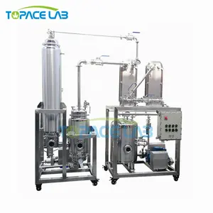 Topacelab Wiped Film Falling Film Evaporator for Lab Chemical 100L-1000L Ethanol Recovery Evaporator with Pump PLC New Condition