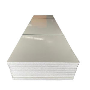 Panneau <span class=keywords><strong>sandwich</strong></span> EPS pour usine alimentaire, revêtement antibactérien, <span class=keywords><strong>prix</strong></span> usine, <span class=keywords><strong>bardage</strong></span> mural modulaire manuel en mousse EPS pour le secteur pharmaceutique - Product Image 2
