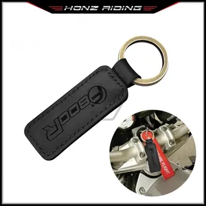 Para <span class=keywords><strong>BMW</strong></span> F800R <span class=keywords><strong>F800</strong></span> <span class=keywords><strong>R</strong></span> - Llavero de piel de vaca Crazy Horse para motocicleta - Product Image 3