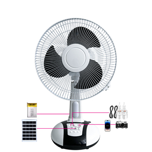 Hot Sale Cheapest Price New Rechargeable Cooler Battery Rechargeable Fans <b>Portable</b> <b>Table</b> Solar Fans TA16 Solar Ac Rechargeabl - Product Image 5